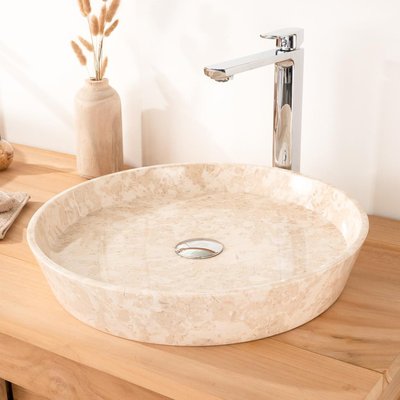 Vasque à poser en marbre ronde pour 45 cm MALO WANDA COLLECTION