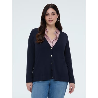 Cardigan col V avec boutons FIORELLA RUBINO