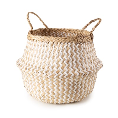 COMPACTOR - Panier de rangement naturel BELLY M - 35 x 35 x H.32 cm - Beige COMPACTOR