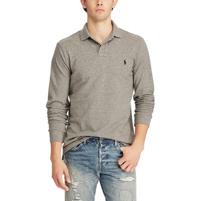 Langärmeliges Poloshirt Custom Fit, gerade Passform POLO RALPH LAUREN