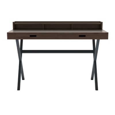 Bureau en noyer et métal coloré, HYPPOLITE HARTO