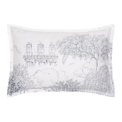 Taie d'oreiller imprimée en satin de coton bio, HONORE PARIS ALEXANDRE TURPAULT