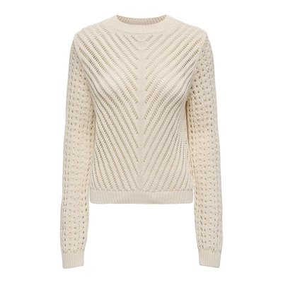 Openwork Crew Neck Jumper JDY