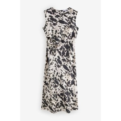 Robe midi sans manches drapée à la taille NEXT