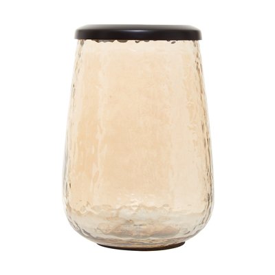 350ml Dimpled Glass Black Effect Tumbler SO'HOME