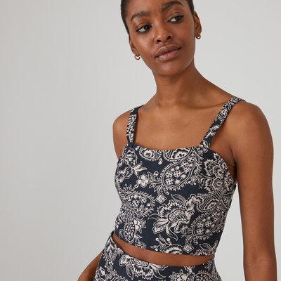 Top cropped motif bandana LA REDOUTE COLLECTIONS