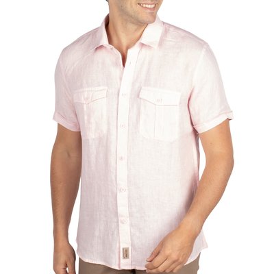 Chemise lin manches courtes SHILTON