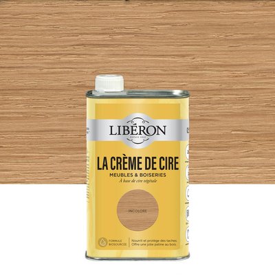 Bois intérieur La Crème de cire meuble Satin ,Les incolores LIBERON