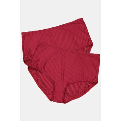 Slips, lot de 2, rayures, coupe plus haute ULLA POPKEN
