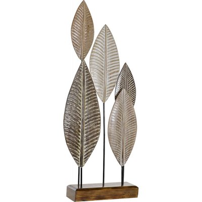 Sculpture en fer, feuille Albasia RECOLLECTION