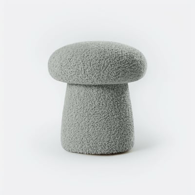 Пуф с обивкой из искусственного меха SO'HOME