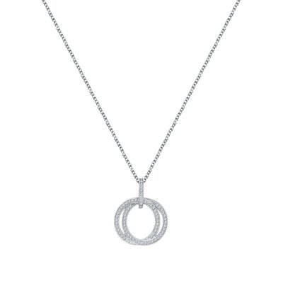 Collier en argent 925 et oxyde de zirconium CLEOR