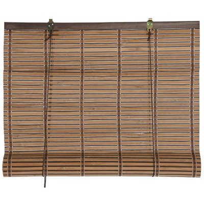 Store enrouleur intérieur en bambou foncé 60x2x175cm WADIGA