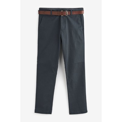 Pantalon Chino Slim Stretch Avec Ceinture NEXT