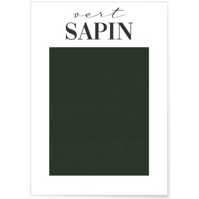 Affiche Vert Sapin L'AFFICHERIE