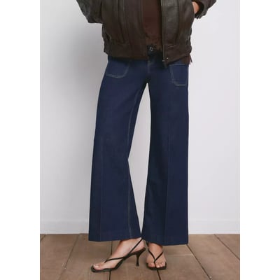 Jean de grossesse wide leg avec poches MANGO