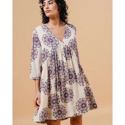 Robe col V imprimée Malia GRACE & MILA