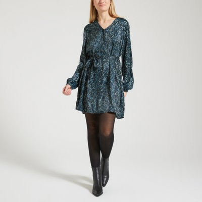 Kleid, gemustert, Satineffekt VILA