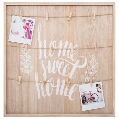Porte photos corde effet bois Ethnique - Home ATMOSPHERA