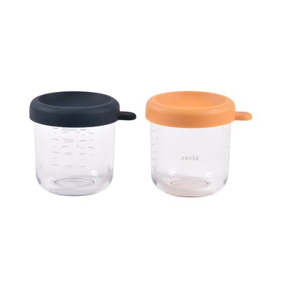 Lot de 2 portions repas en verre 250 ml BEABA
