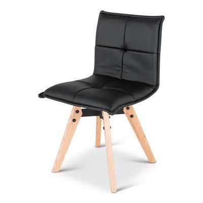 Chaise PU noir MAE ZAGO