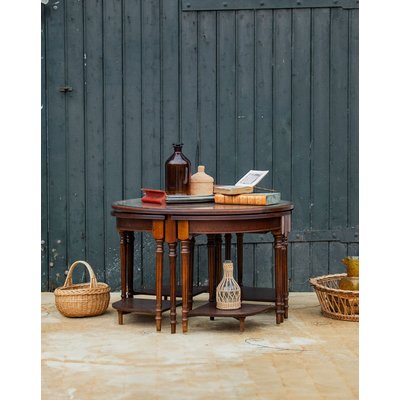 Table gigogne en bois Barbara N°82 - Bon état DEBONGOUT
