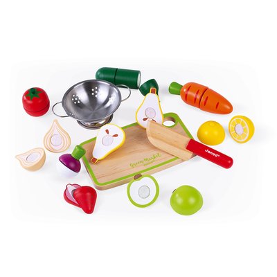 Jouet d'imitation maxi set fruits et légumes JANOD