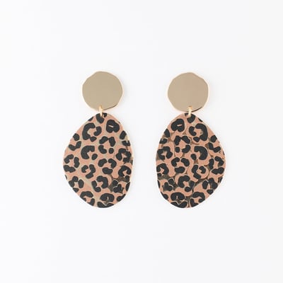 Boucles d'oreilles Balagane imprimé léopard BALABOOSTE