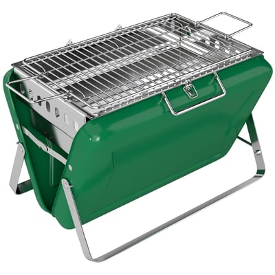 Barbecue au charbon de bois Acier inoxydable OUTSUNNY