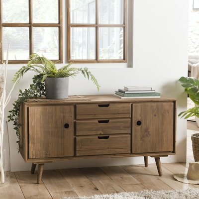 Buffet enfilade en sapin style scandinave 110 cm LIMA PIER IMPORT