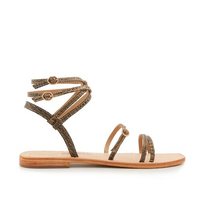 Sandales En Cuir Juliette Reptile BONS BAISERS
