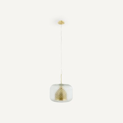 Mistinguett 40cm Diameter Textured Glass Hanging Light AM.PM