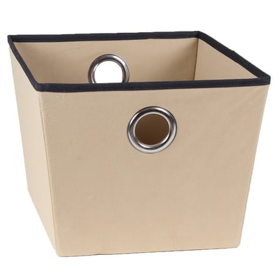 Corbeille beige en tissu avec oeillet CALICOSY