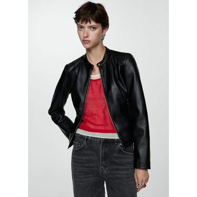 Veste cuir femme mango outlet clearance