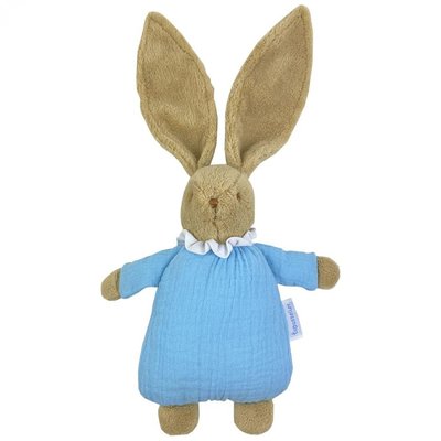 Hochet bébé Lapin Nid d'Ange 20cm Bleu ciel TROUSSELIER