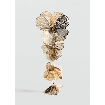 Boucles d'oreilles fleurs pendentifs MANGO