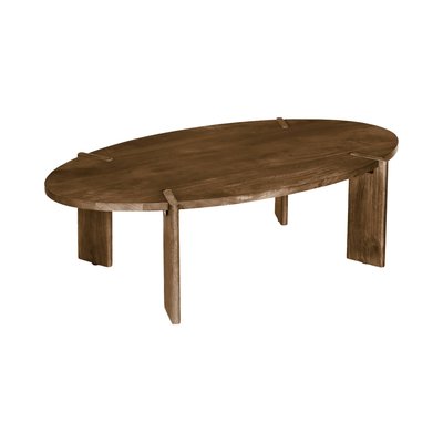 Table basse exotique ovale bois de manguier massif REVA SWEEEK