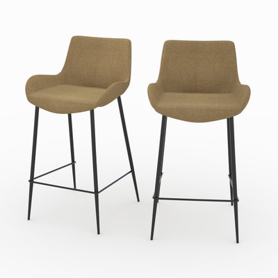 Lot de 2 chaises pour îlot central en tissu 65 cm - PIRATA RENDEZ-VOUS DÉCO