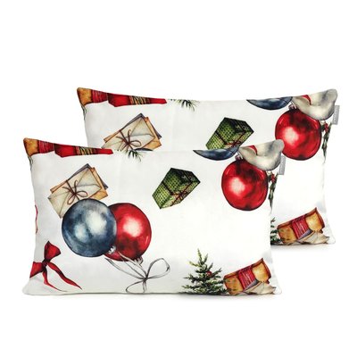 Lot de 2 housses de coussin en velour de NOËL PRESENTS NAF NAF HOME