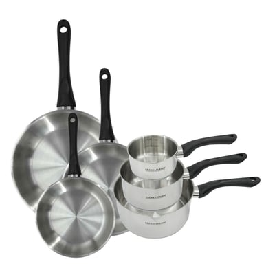 Batterie 3 poêles 20/24/28cm + 3 casseroles 12/16/20cm GENEVA FACKELMANN
