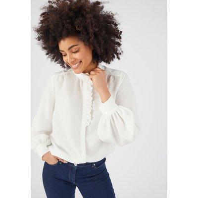 Chemisier col jabot femme clearance