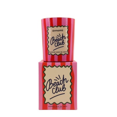 Bougie parfumée 510g "Beach club", boite cadeau ORNAMI