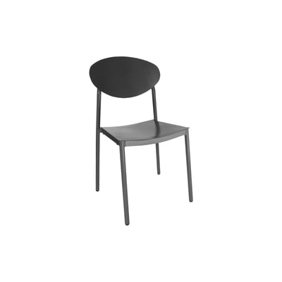 Chaise de jardin japandi empilable en aluminium (lot de 2) - COQUELICOT HELLIN, DEPUIS 1862