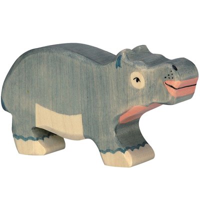 Figurine petit hippopotame HOLZTIGER