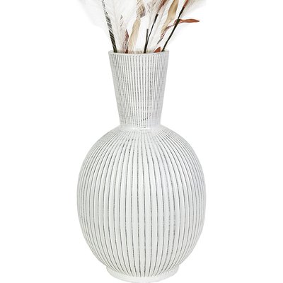 Vase décoratif en céramique  rayé pour intérieur élégant RECOLLECTION