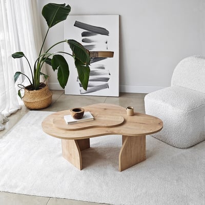Кофейный столик с кромкой из ПФХ, Melted / Мелтед SO'HOME