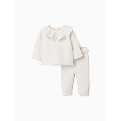 Ensemble pull en maille avec volants + pantalon ZIPPY