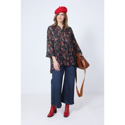 Chemise en voile imprimée tissu éco-responsable JEAN-MARC PHILIPPE