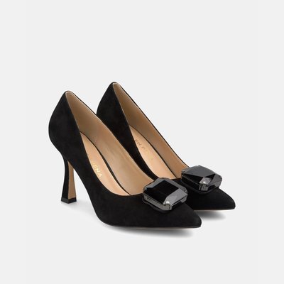 Escarpins en cuir avec détail de strass ALMA EN PENA