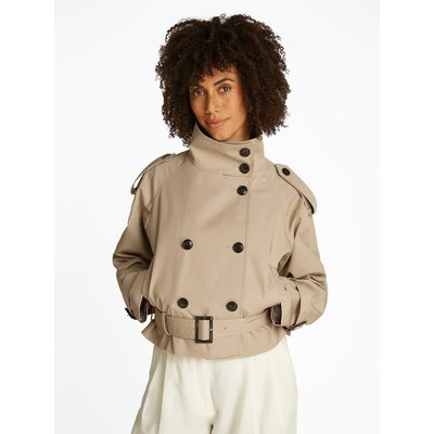 Trench court col montant TOMMY HILFIGER
